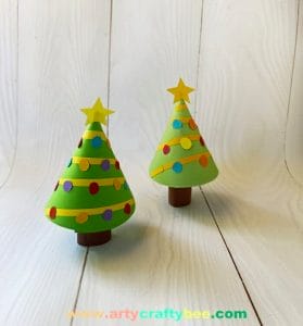Paper Cone Christmas Tree Holiday Decoration Craft
