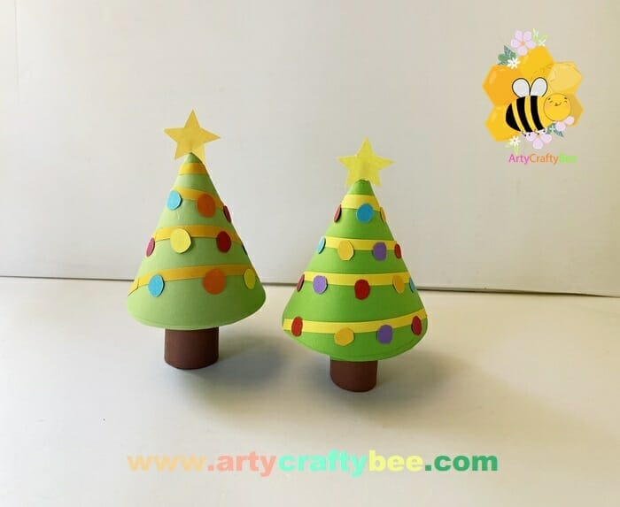 paper christmas tree with paper cone (14)