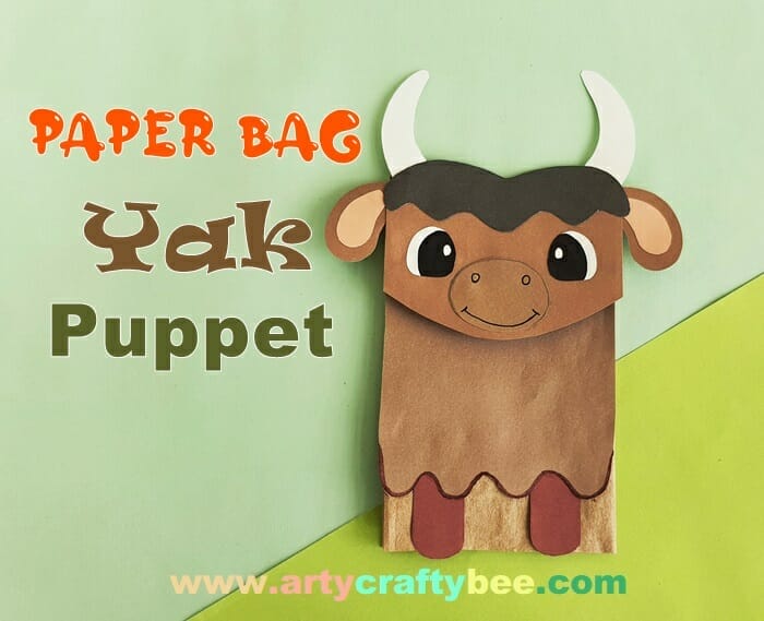 Paper Bag Yak Craft for Preschoolers With Easy Template - Arty Crafty Bee