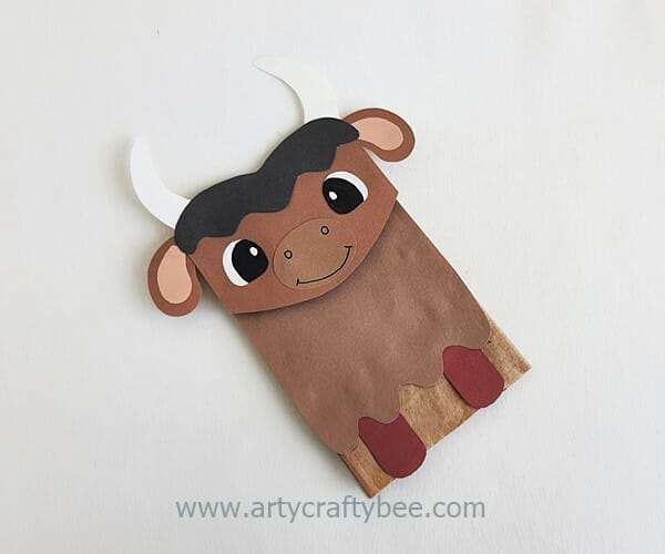 Yak Paper craft for preschoolers (8)