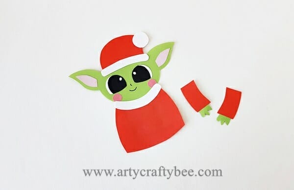 Baby Yoda paper Craft For Christmas