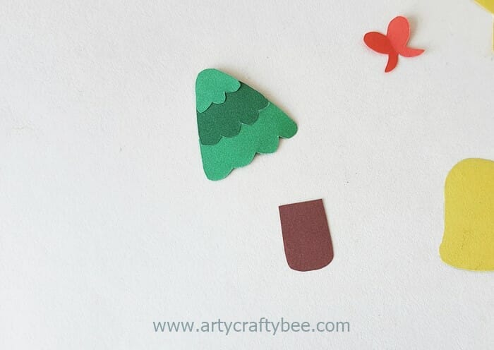 paper Christmas garland diy (2)