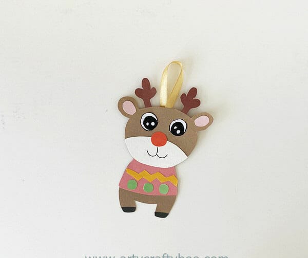 reindeer paper ornament ideas(14)
