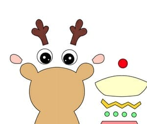 reindeer printable template for christmas craft free reindeer illustration