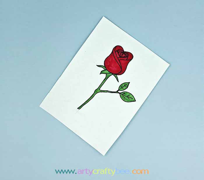 How To Draw A Rose rose