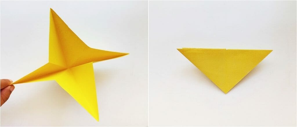 origami star Christmas craft 5