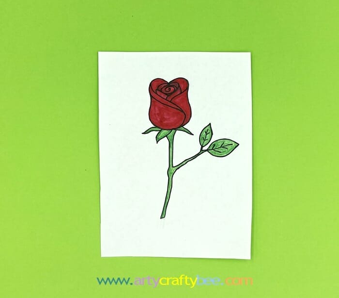 How To Draw A Rose - very Easy Step by Step drawing tutorial For kids -  YouTube