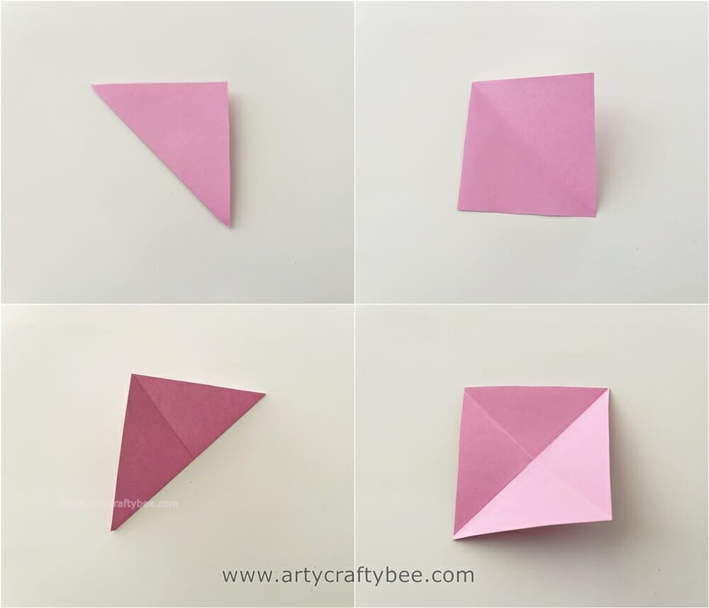 origami heart step by step