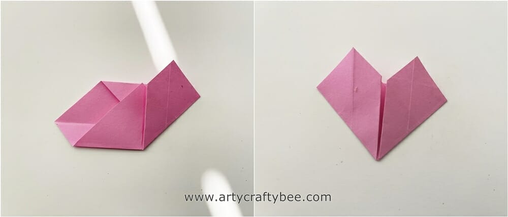 origami heart garland