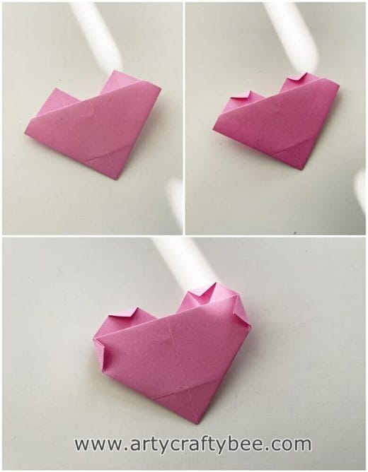 Making a paper heart is so easy and fun. With just a few simple folds