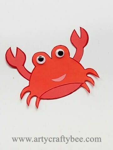 05 paper crab craft for kids