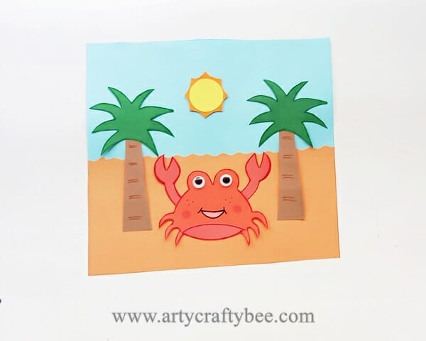 11 summer craft ideas crab craft