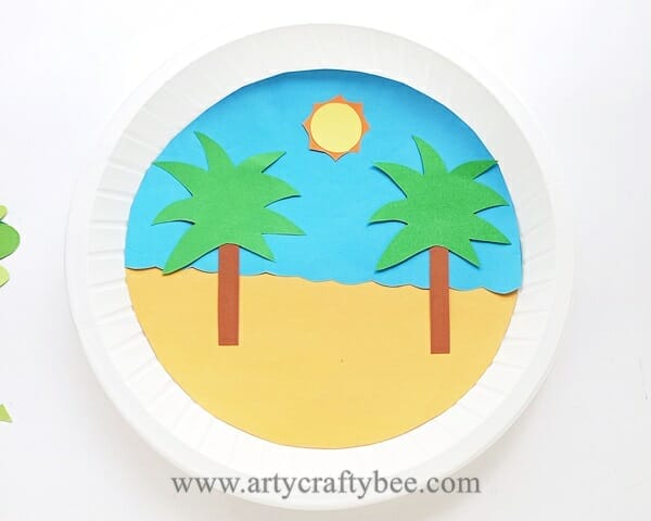 Turtle Paper Plate Craft Process (13)