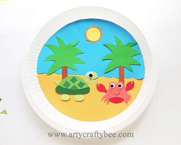 Turtle Paper Plate Craft Process (15)