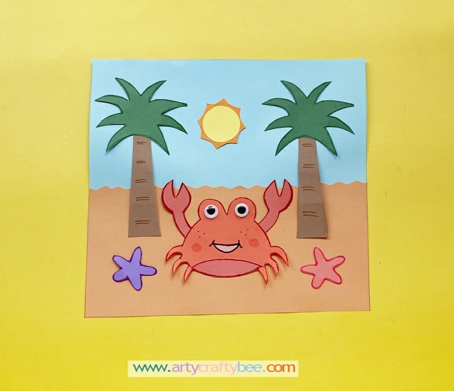 crab craft with dree templates