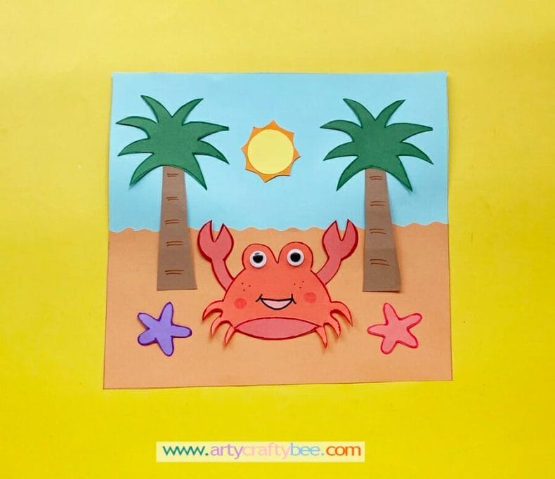 crab craft with dree templates