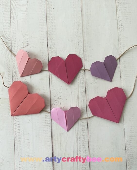 How To Make Origami Heart Easy - Arty Crafty Bee