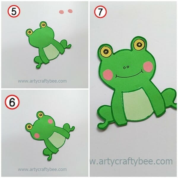 3 frog pop up card diy