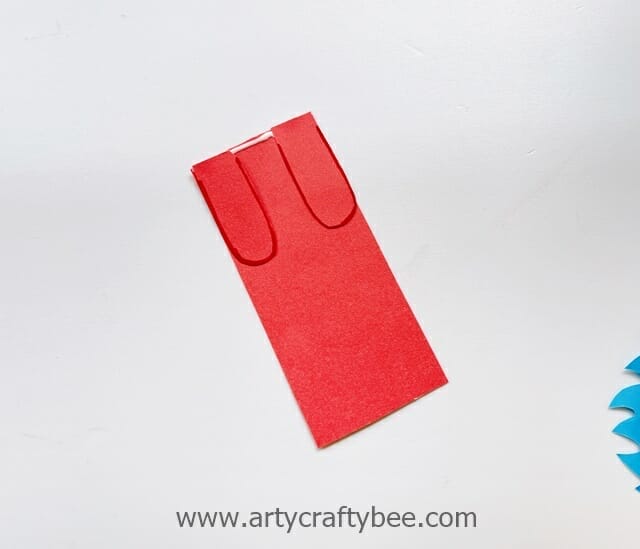 5 glue the hands on the bookmark base