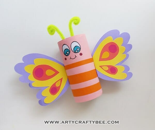 Butterfly craft for kids Step (16)