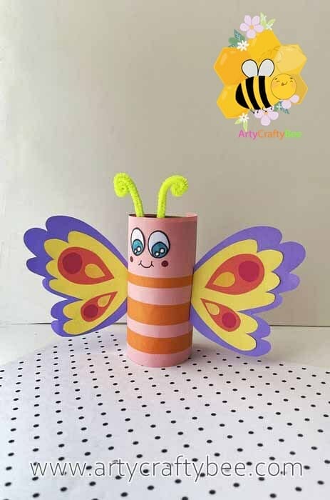 Toilet roll craft - Butterflies - Kiwi Families