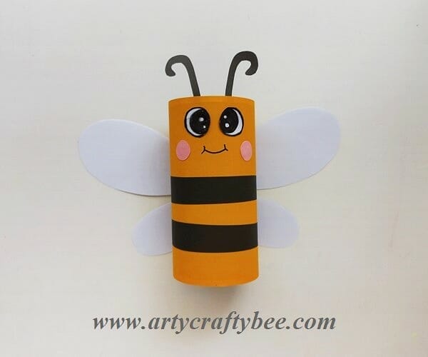 Tissue paper roll bee craft ideas(9)