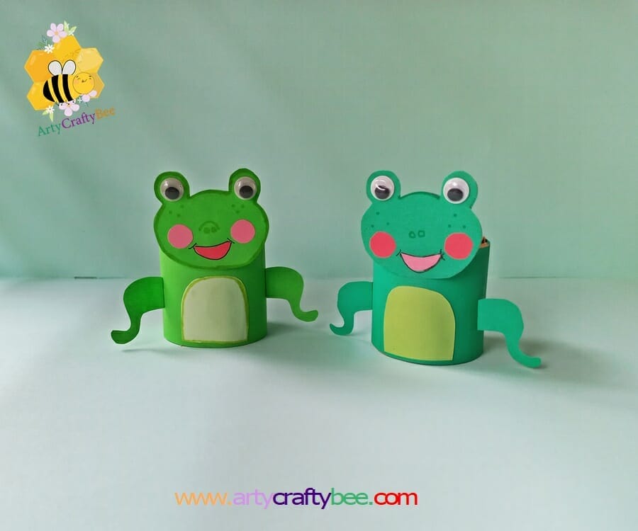 Toilet Paper Roll Frog Craft For Kids