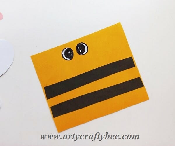 paper bee craft with toilet paper roll (3)