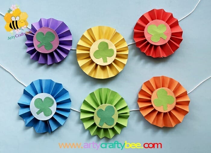 shamrock garland template