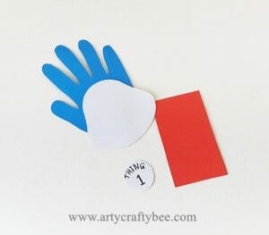 Thing 1 Thing 2 Handprint Craft Easy - Arty Crafty Bee