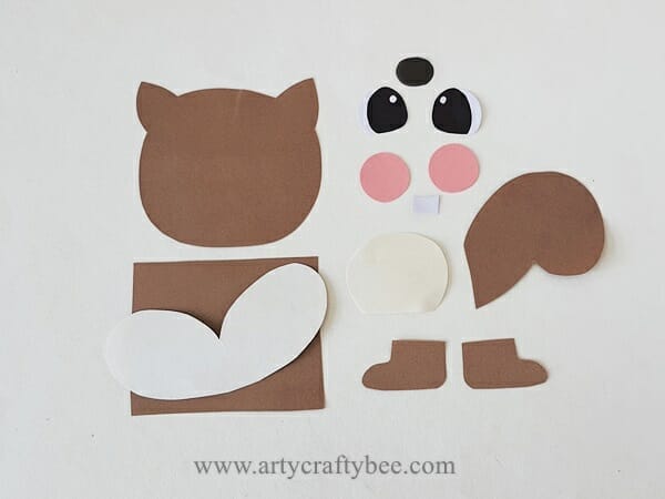 chipmunk paper bag craft for preschoolers