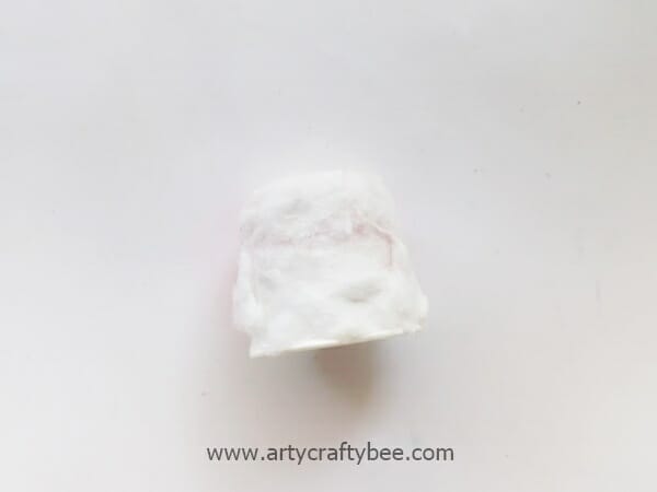 easter bunny craft cotton balls