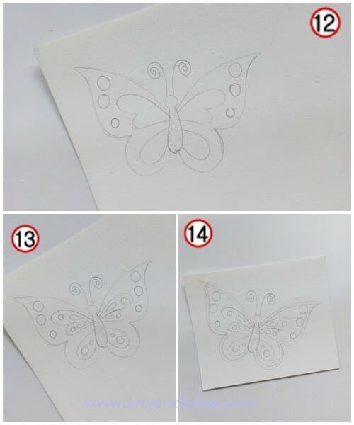 how to draw butterfly images