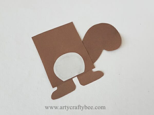 chipmunk paper bag puppet template