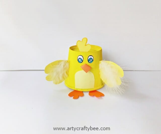 easter egg and chick craft