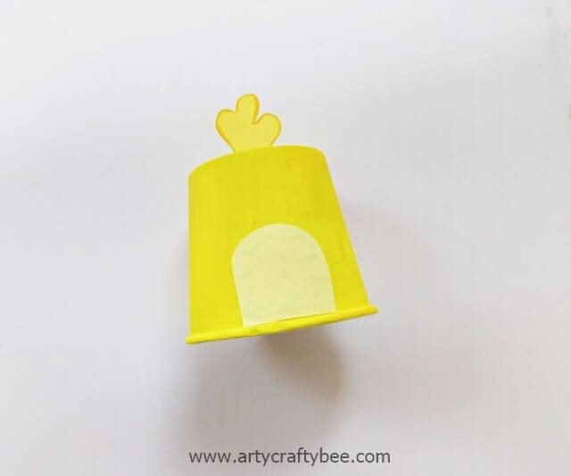 easter chick craft template