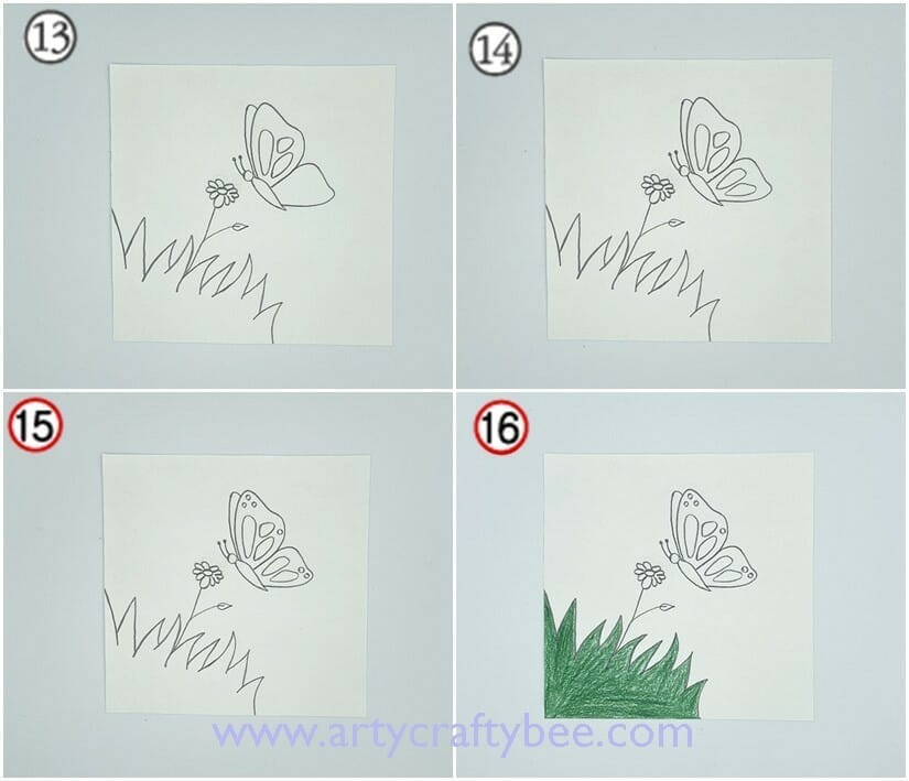  how to draw butterfly wings