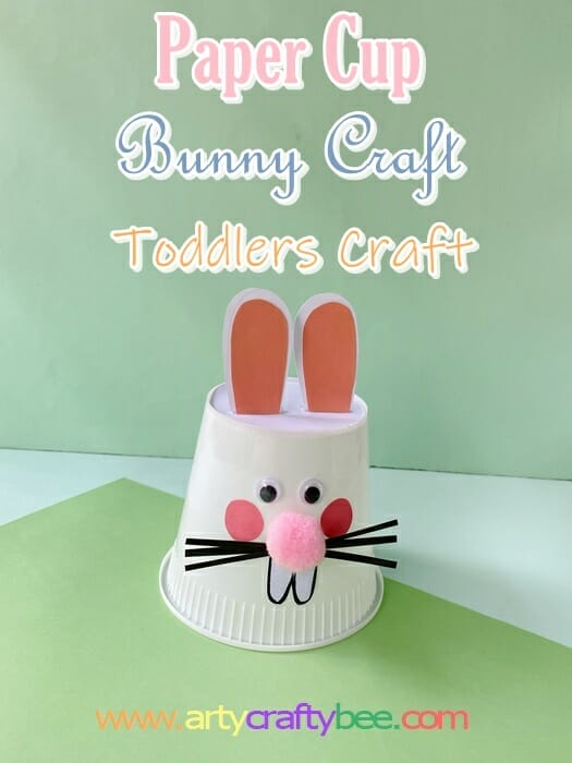 easter bunny crafts for toddlers with paper cup