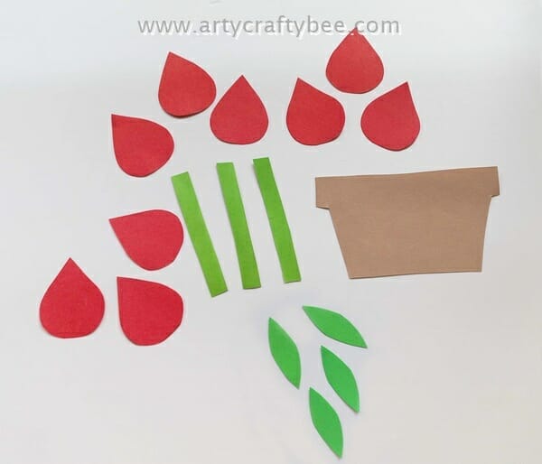 Tulip flower card design