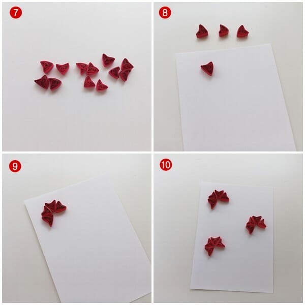Paper quilling flower rose