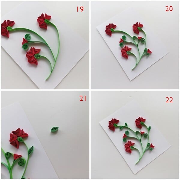 Handmade quilled rose