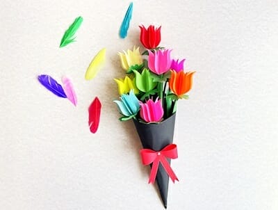 mothers day paper flower bouquet