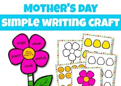 Mother's day flower craft free printable