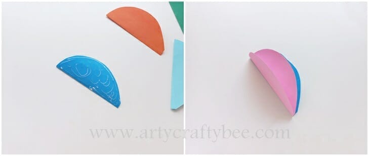 Hot air balloon craft with paper