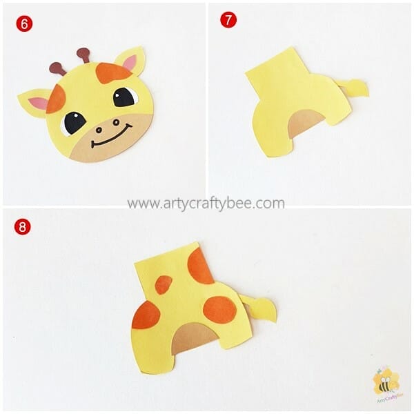 Paper giraffe craft pdf