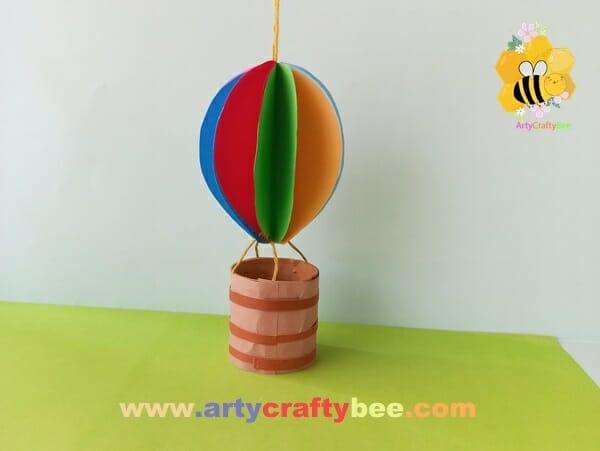 hot air balloon craft template