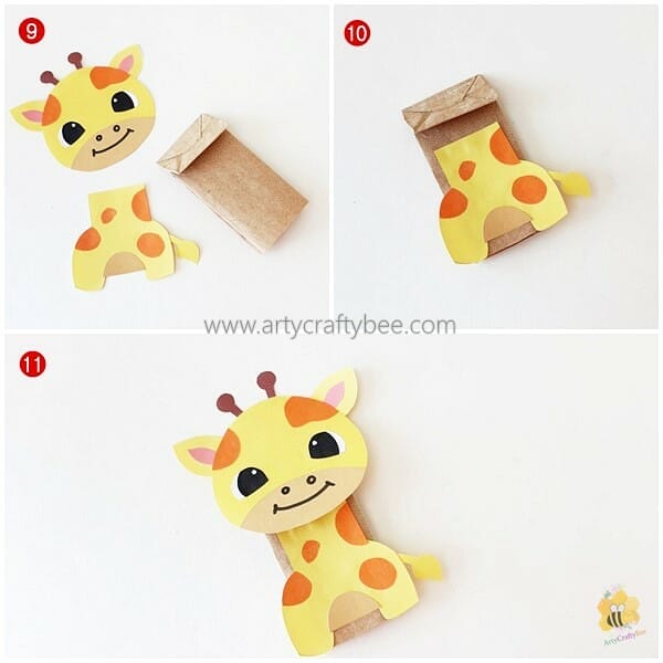 Easy paper giraffe craft 