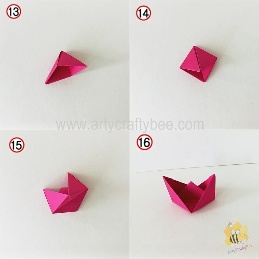 Origami boat craft for kids
