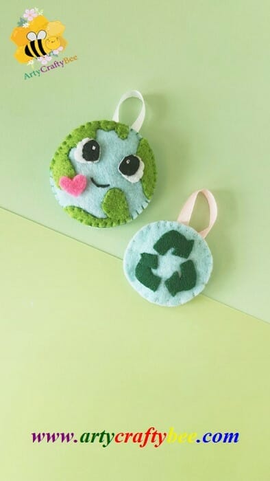 World Environment Day Craft Ideas - Earth Plush Easy Sewing Felt