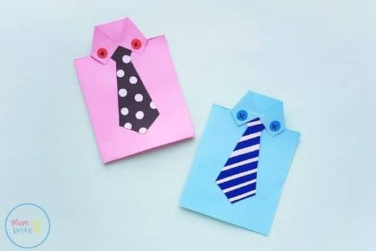 Father’s Day Tie Card Craft [Free Template]
